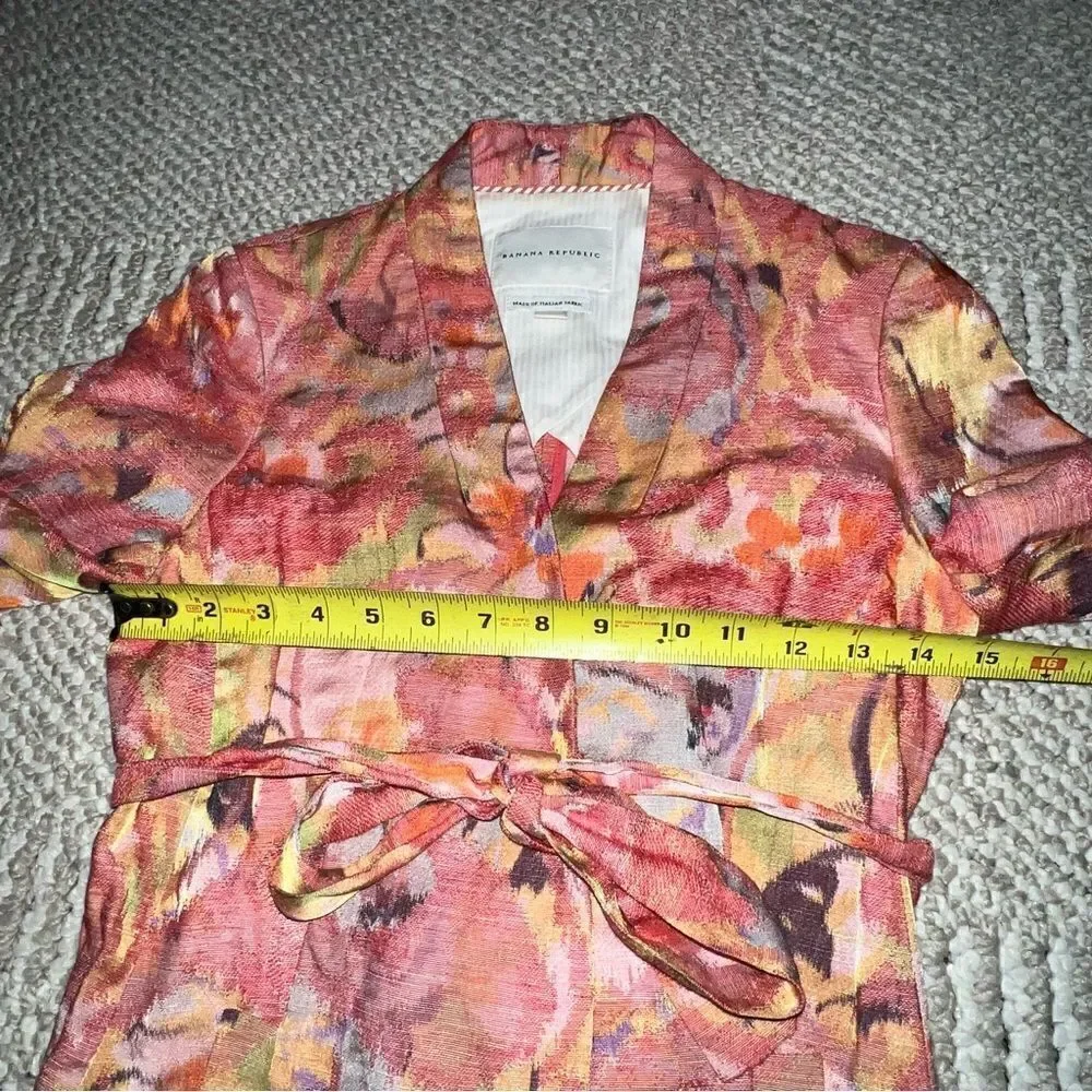 Banana Republic Floral Watercolor Blazer Jacket - Sz 2